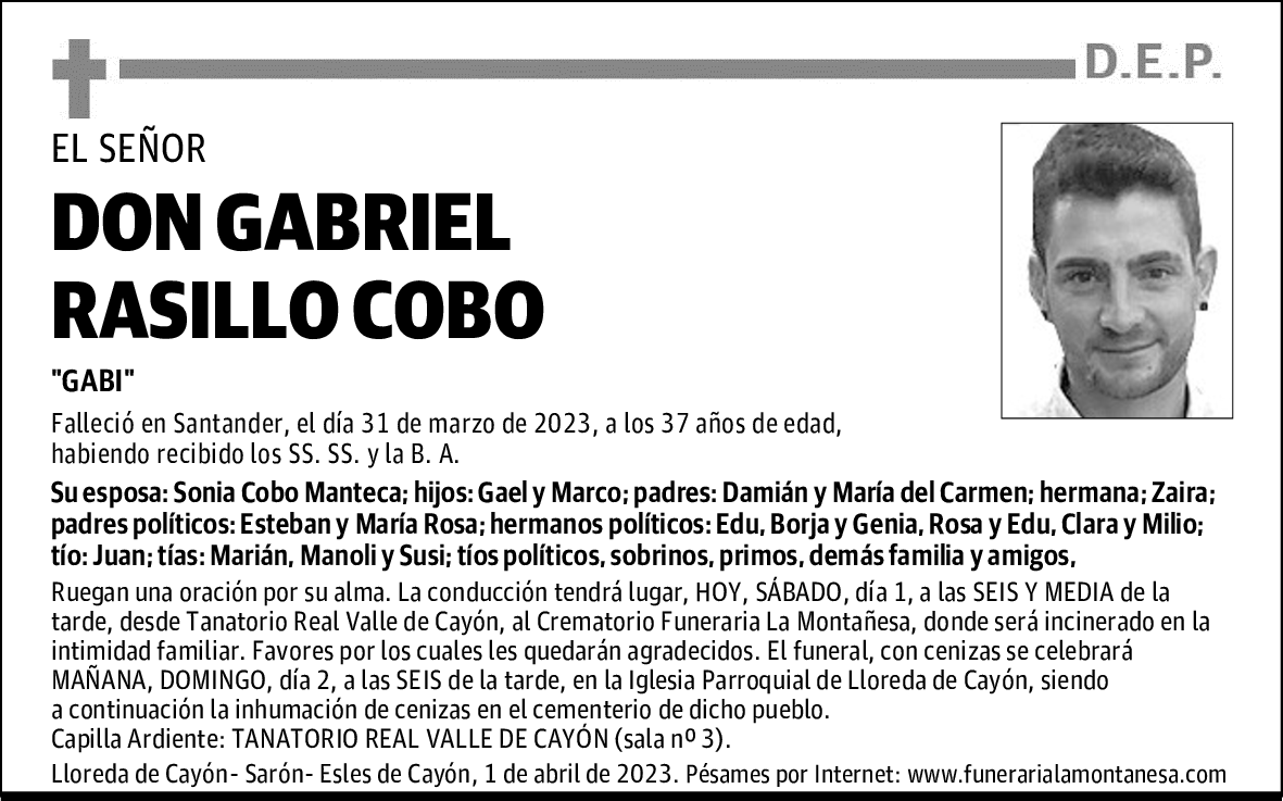 DON GABRIEL RASILLO COBO