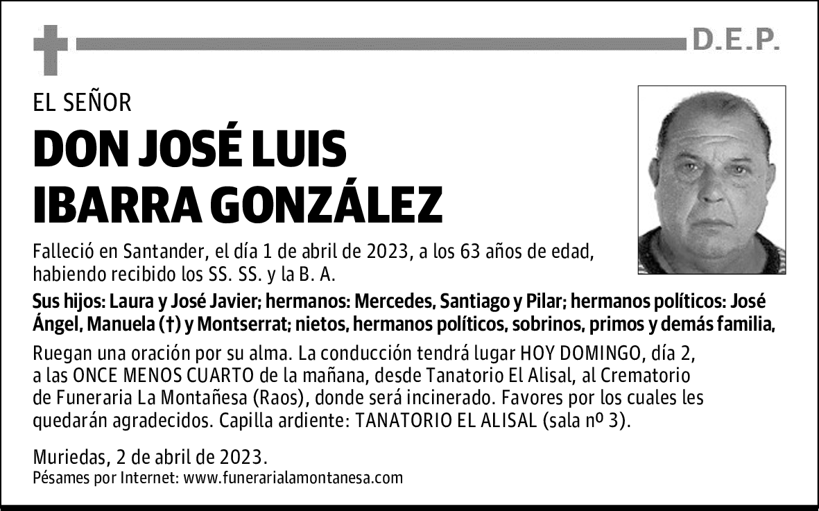 DON JOSÉ LUIS IBARRA GONZÁLEZ