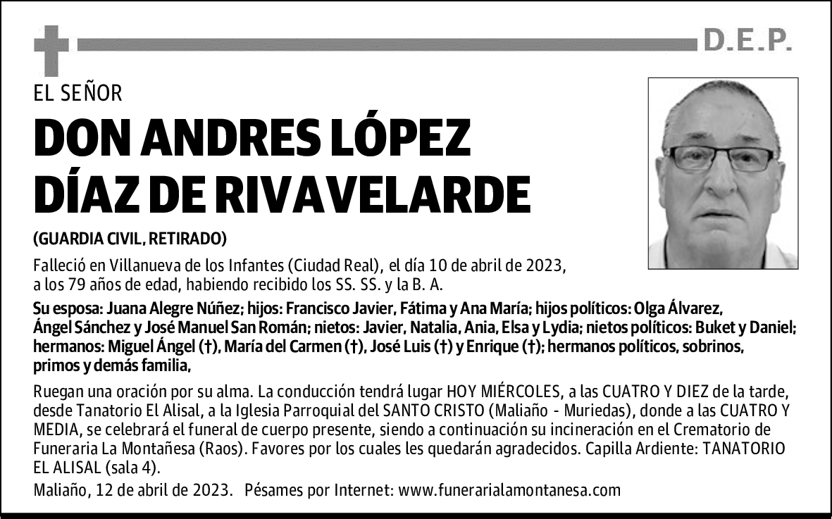 DON ANDRES LÓPEZ DÍAZ DE RIVAVELARDE