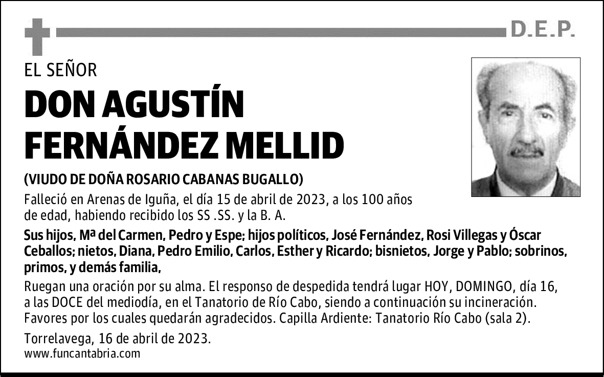 DON AGUSTÍN FERNÁNDEZ MELLID