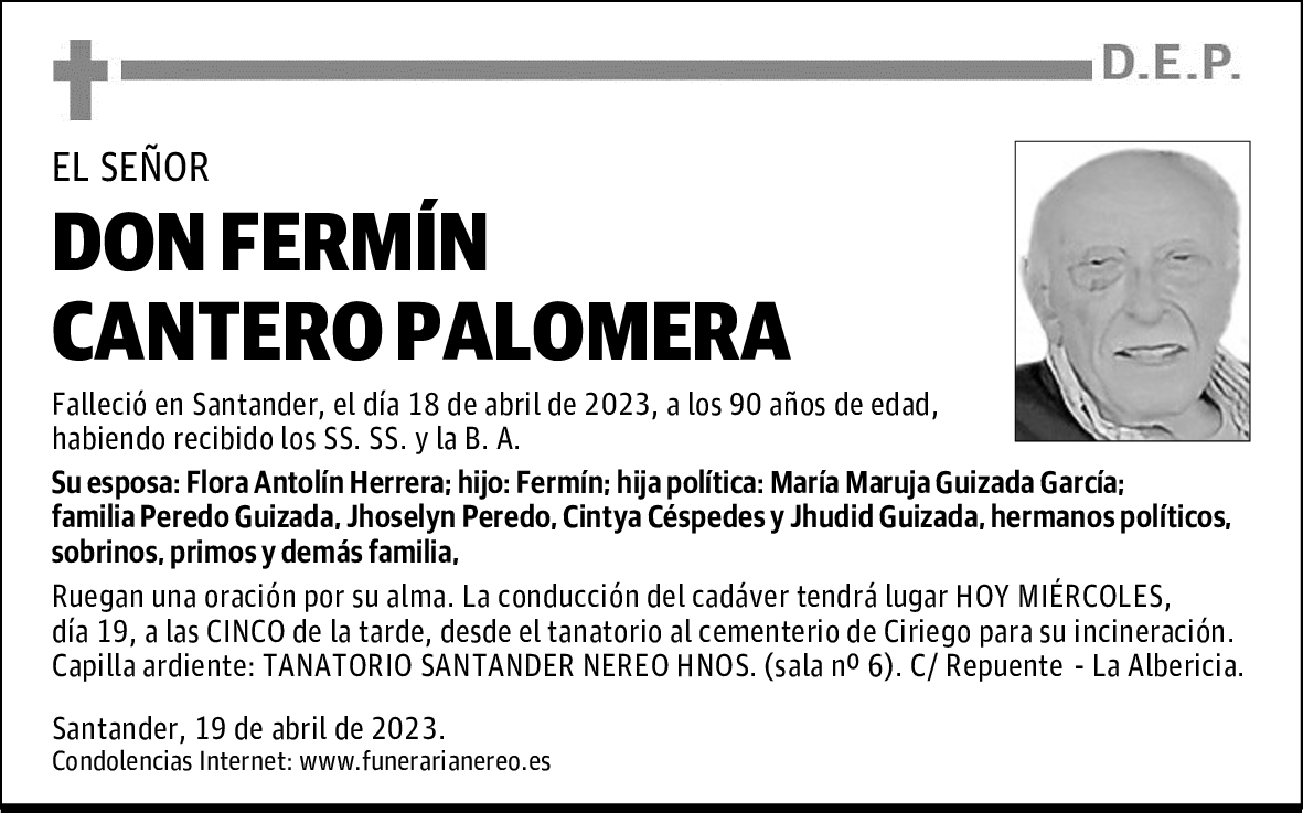 DON FERMÍN CANTERO PALOMERA