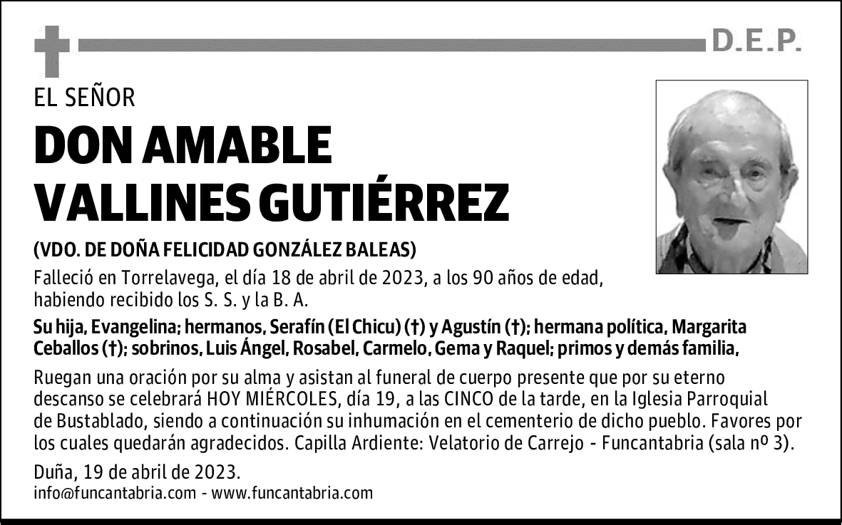 DON AMABLE VALLINES GUTIÉRREZ