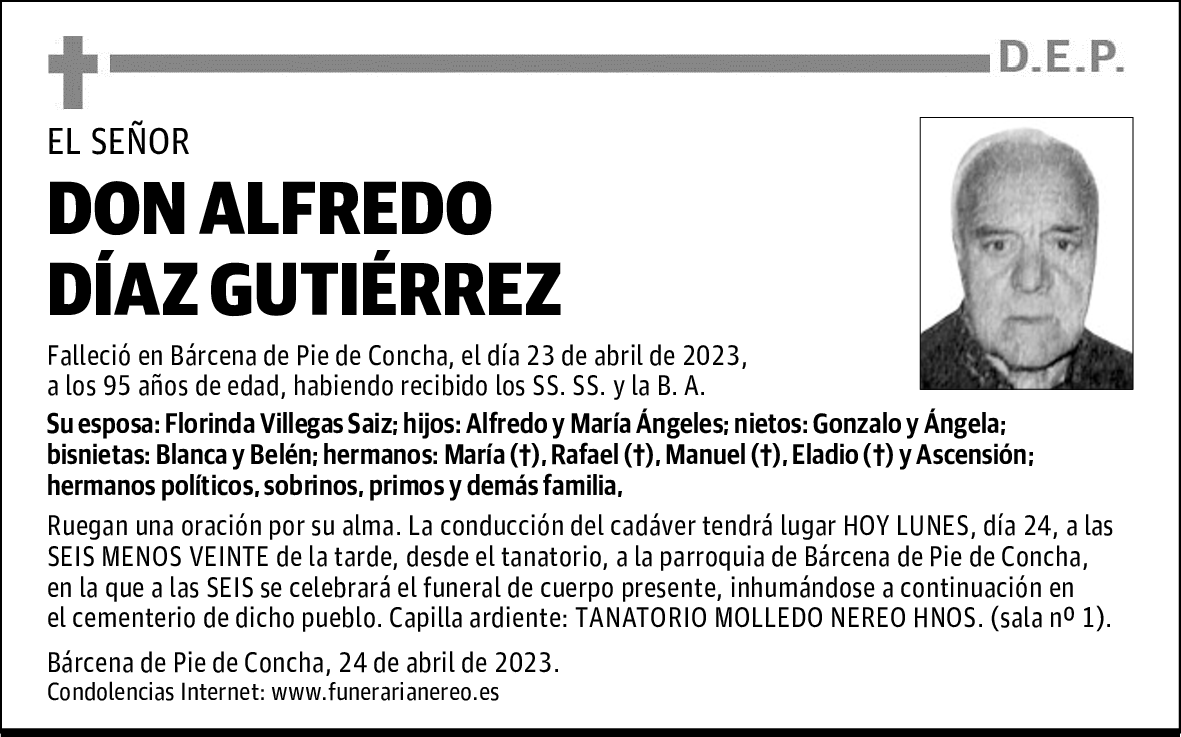 DON ALFREDO DÍAZ GUTIÉRREZ