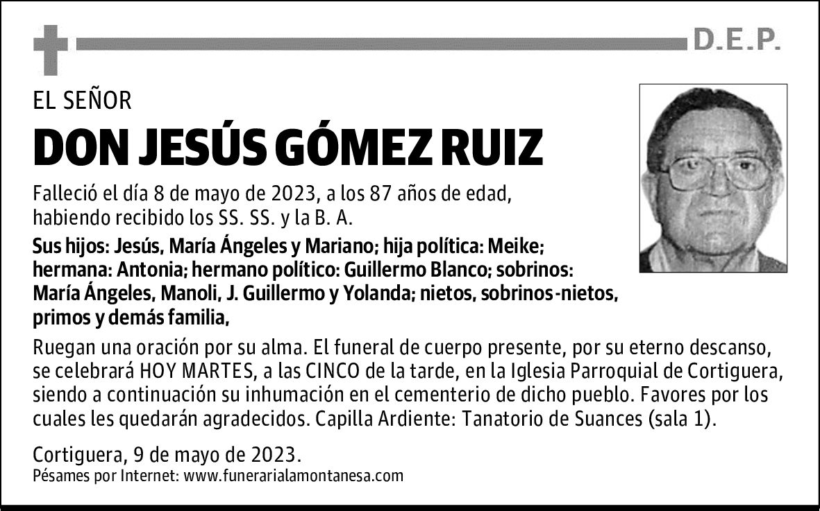 DON JESÚS GÓMEZ RUIZ