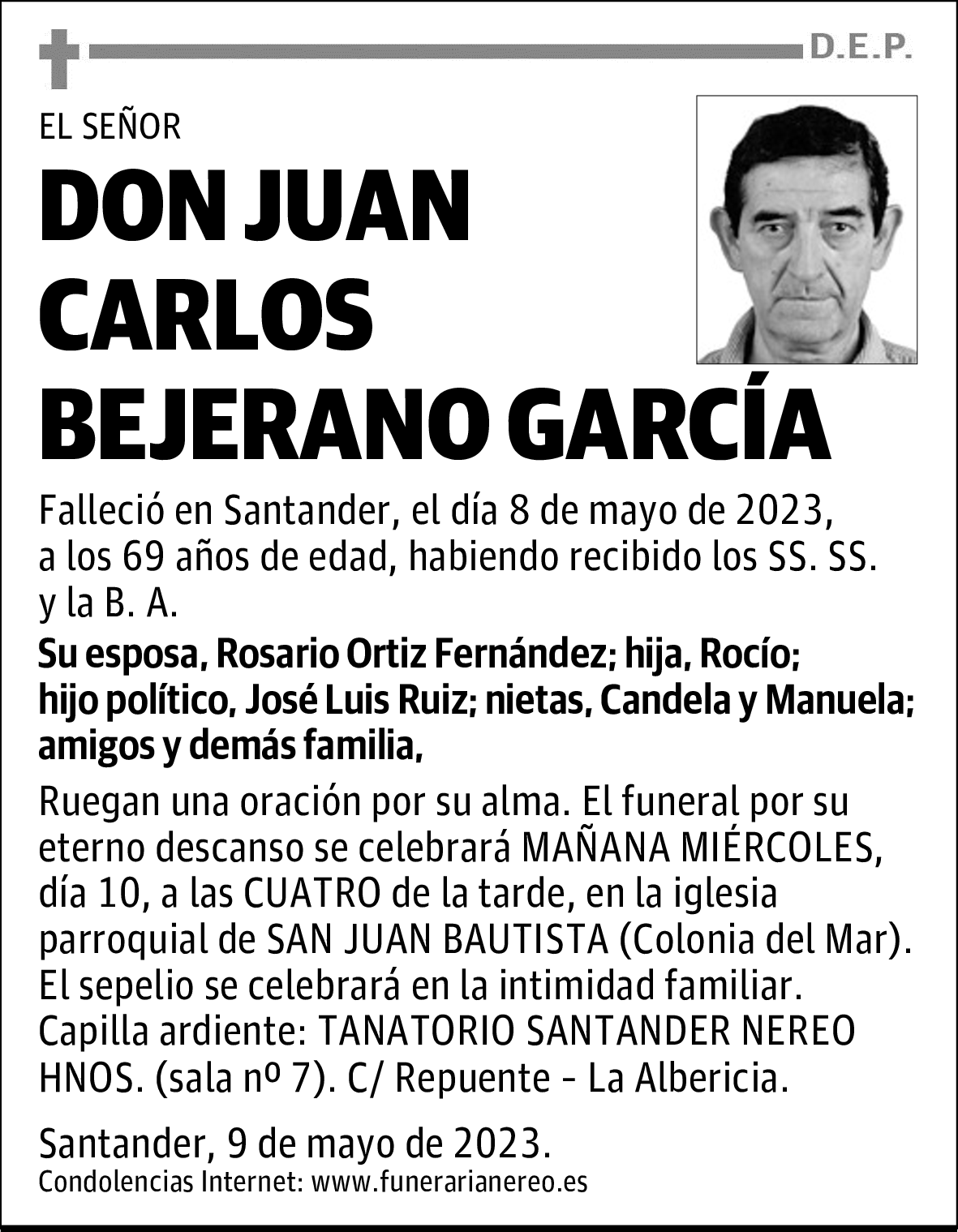 DON JUAN CARLOS BEJERANO GARCÍA