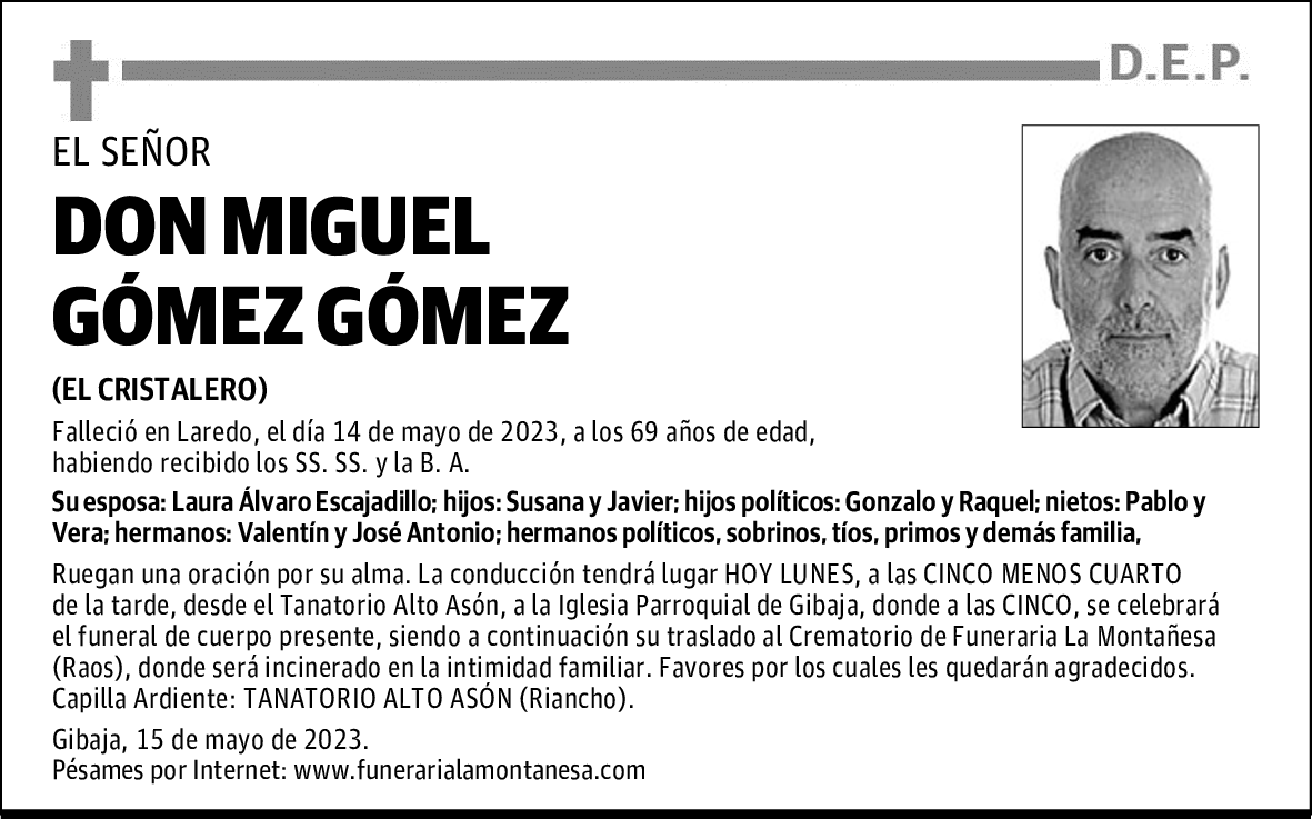 DON MIGUEL GÓMEZ GÓMEZ