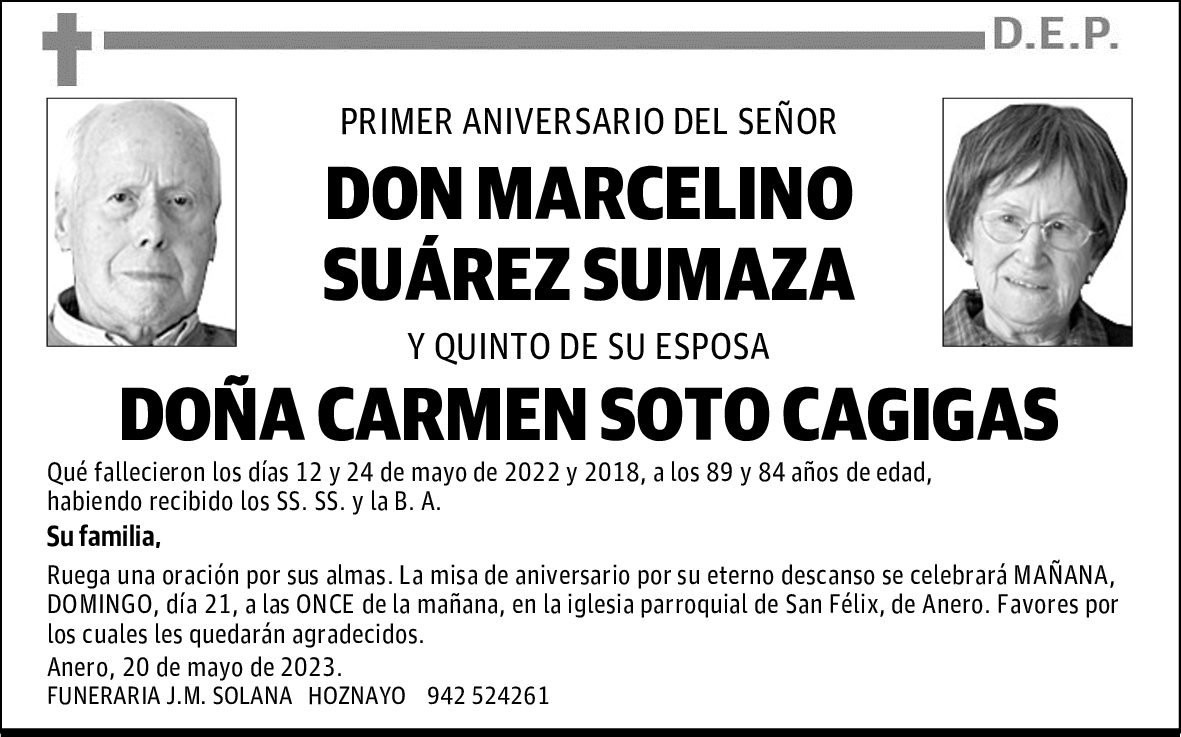 DON MARCELINO SUÁREZ SUMAZA