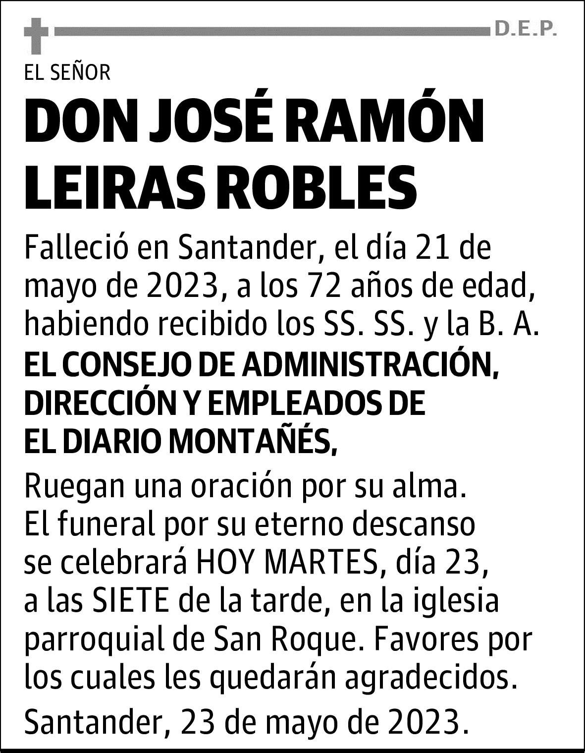 DON JOSÉ RAMÓN LEIRAS ROBLES