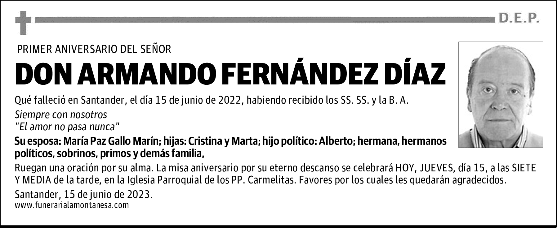 DON ARMANDO FERNÁNDEZ DÍAZ