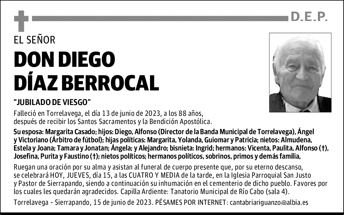DON DIEGO DÍAZ BERROCAL