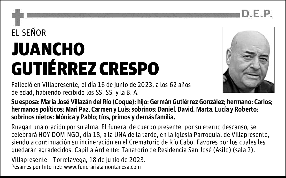 JUANCHO GUTIÉRREZ CRESPO