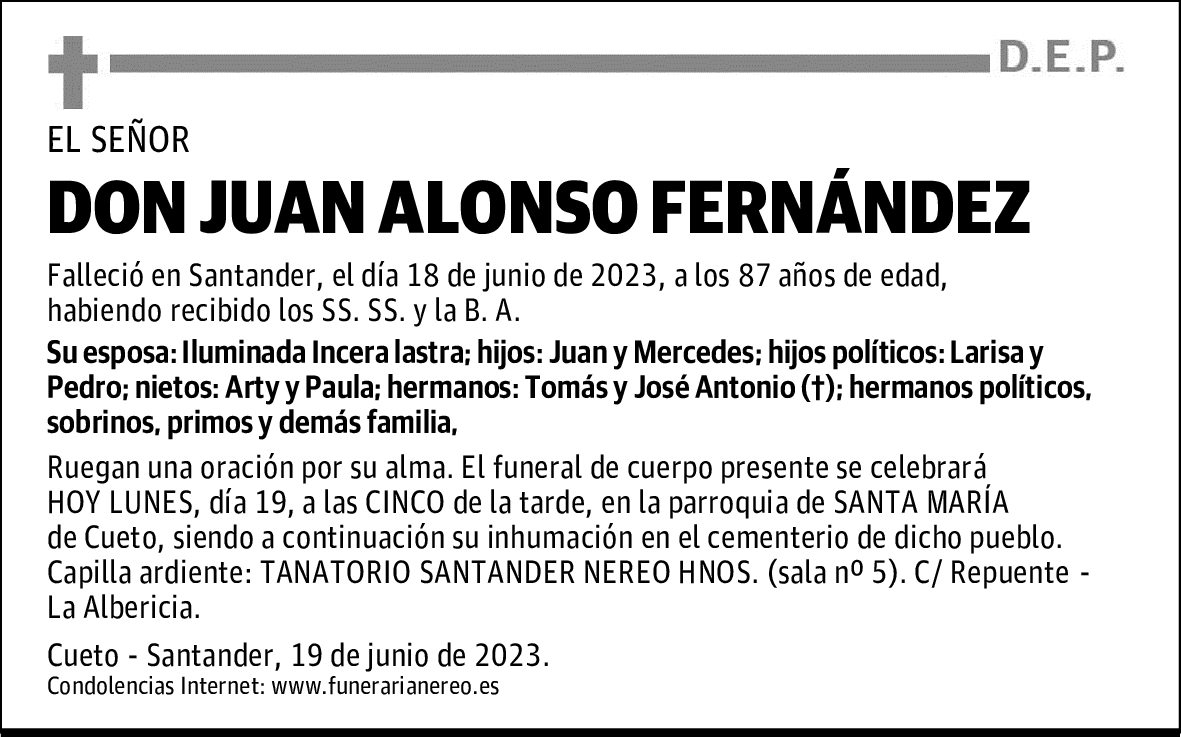 DON JUAN ALONSO FERNÁNDEZ