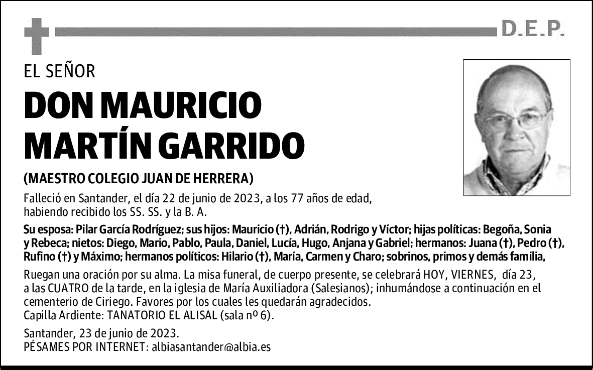 DON MAURICIO MARTÍN GARRIDO