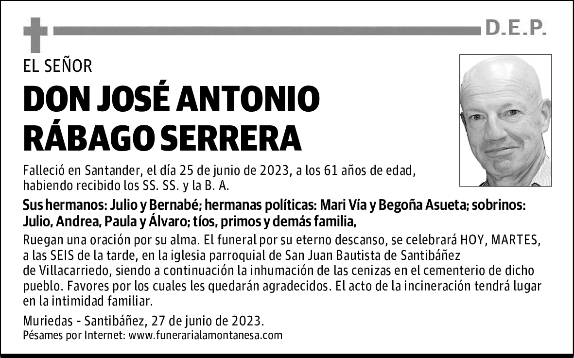 DON JOSÉ ANTONIO RÁBAGO SERRERA