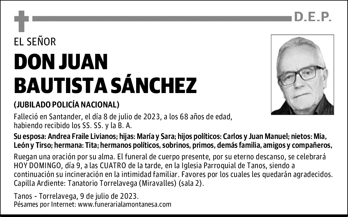 DON JUAN BAUTISTA SÁNCHEZ