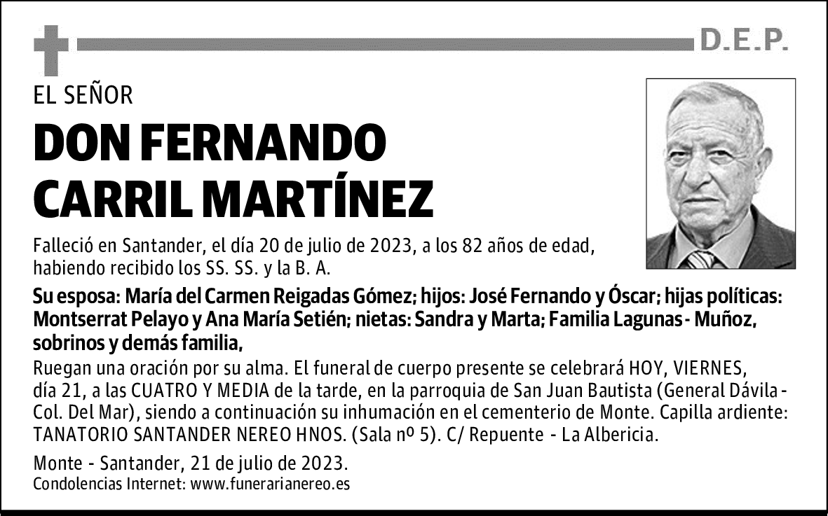 DON FERNANDO CARRIL MARTÍNEZ