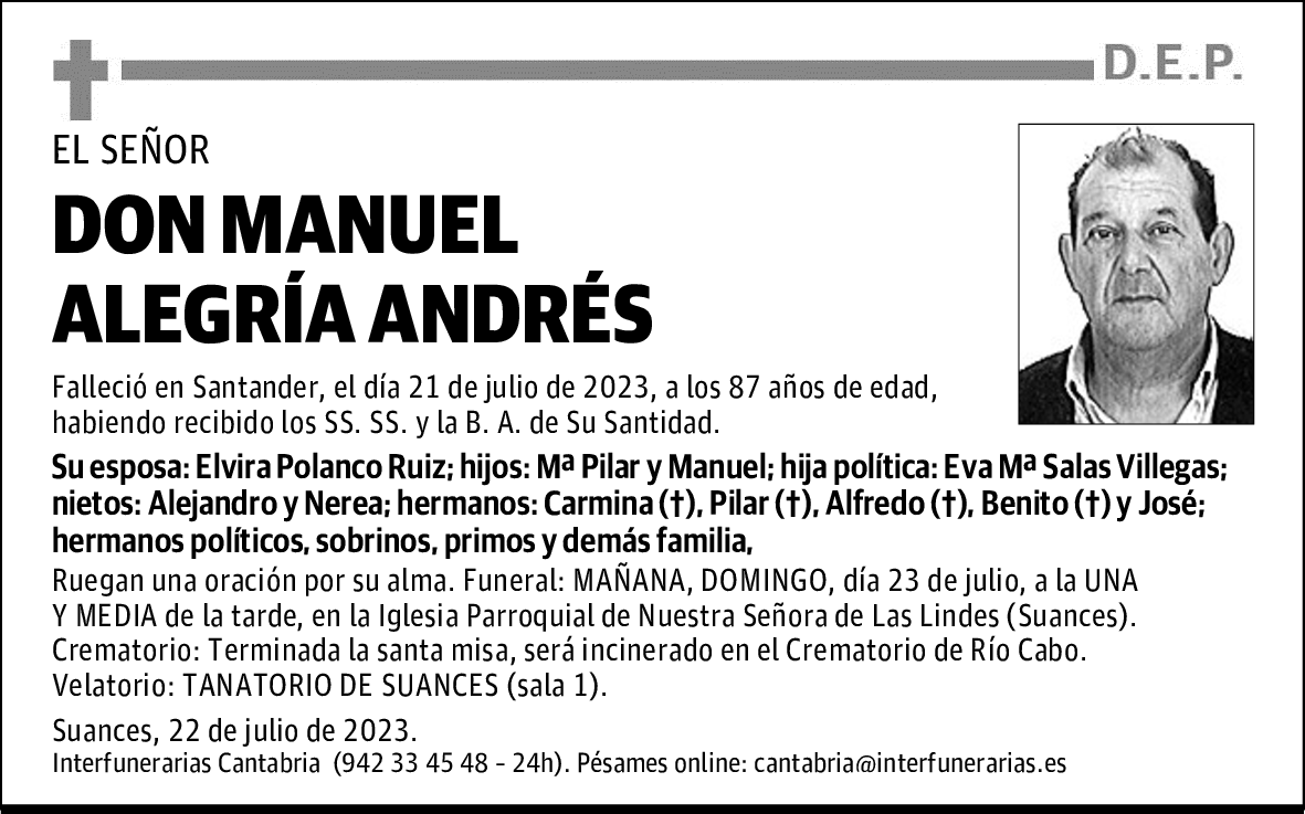 DON MANUEL ALEGRÍA ANDRÉS