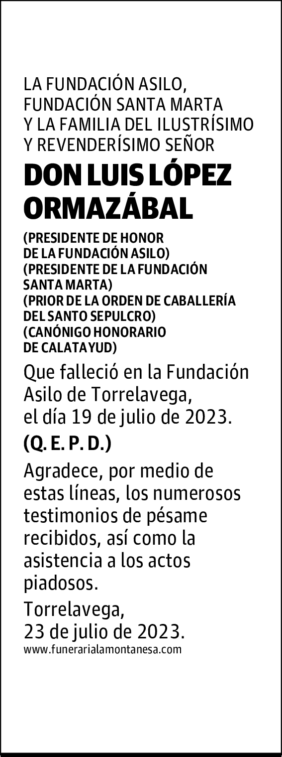 DON LUIS LÓPEZ ORMAZÁBAL