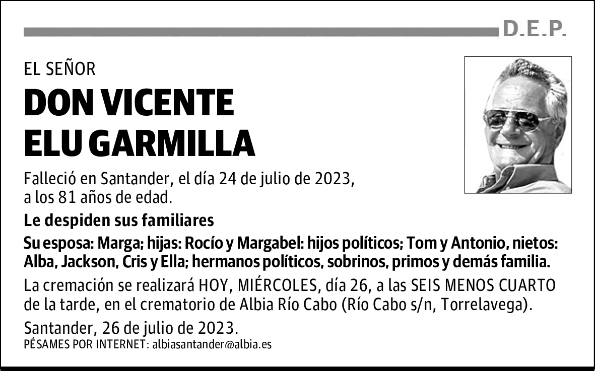 DON VICENTE ELU GARMILLA