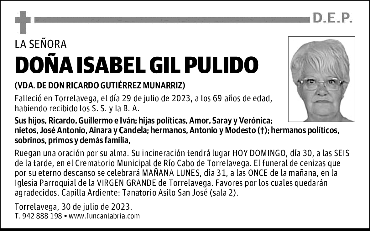 DOÑA ISABEL GIL PULIDO