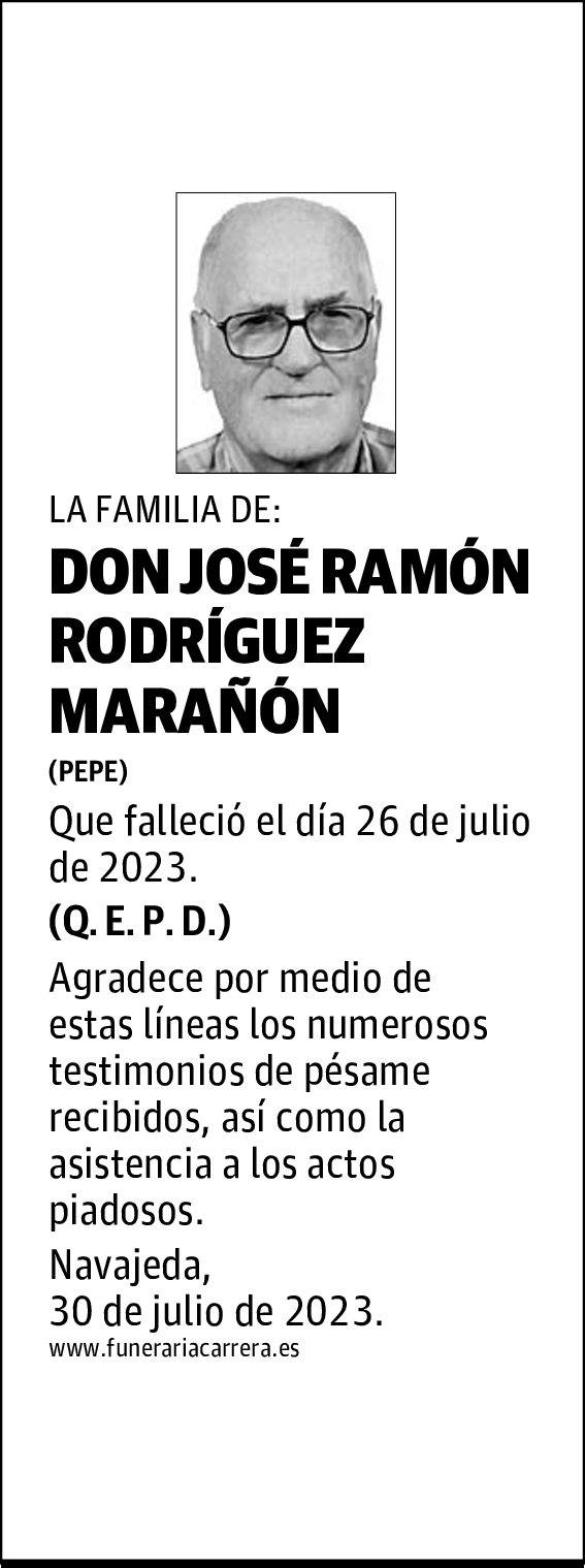 DON JOSÉ RAMÓN RODRÍGUEZ MARAÑÓN