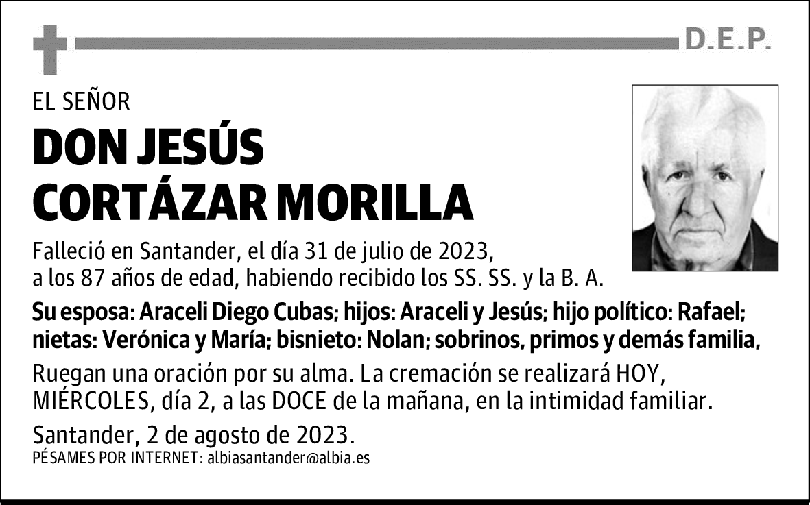 DON JESÚS CORTÁZAR MORILLA