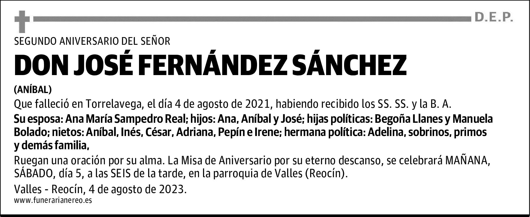 DON JOSE FERNANDEZ SANCHEZ