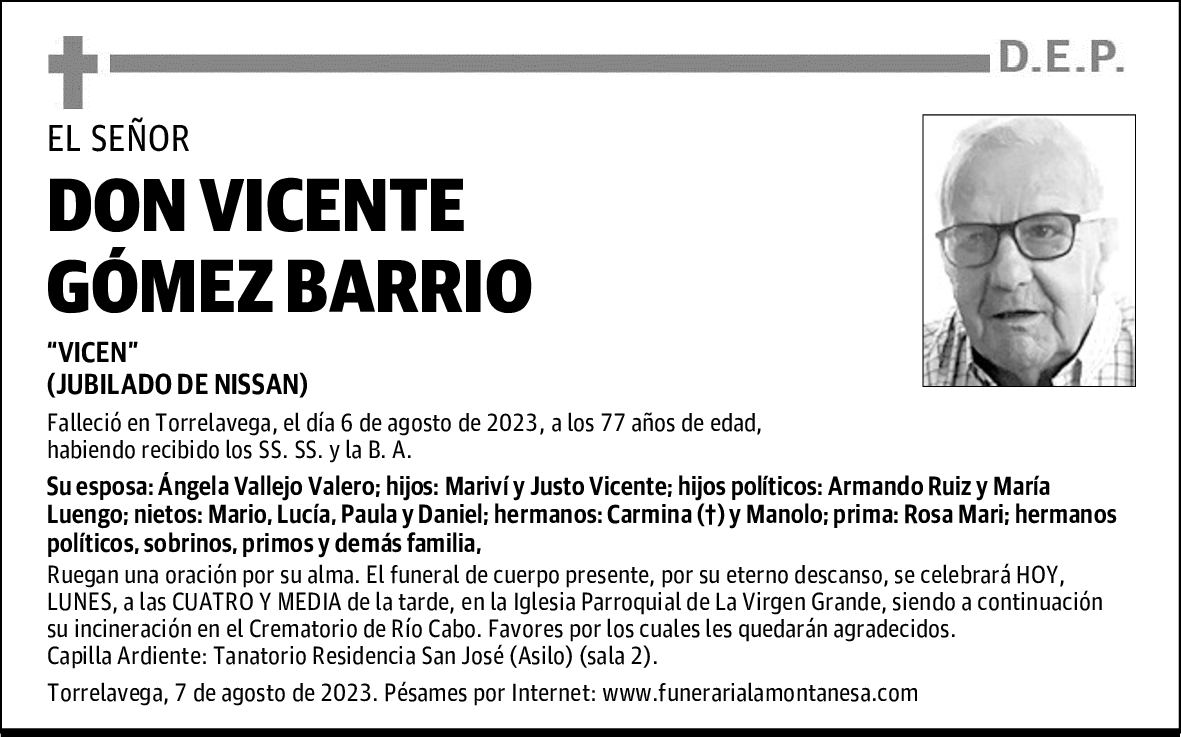 DON VICENTE GÓMEZ BARRIO