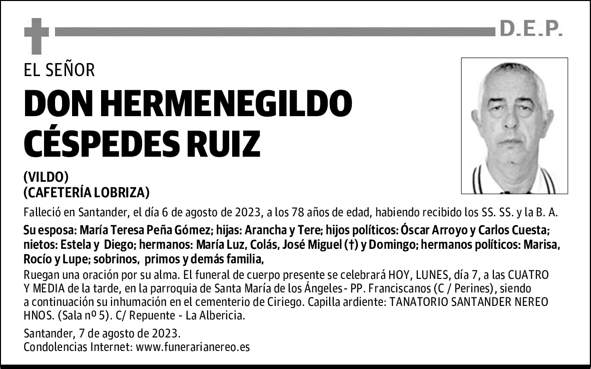 DON HERMENEGILDO CÉSPEDES RUIZ