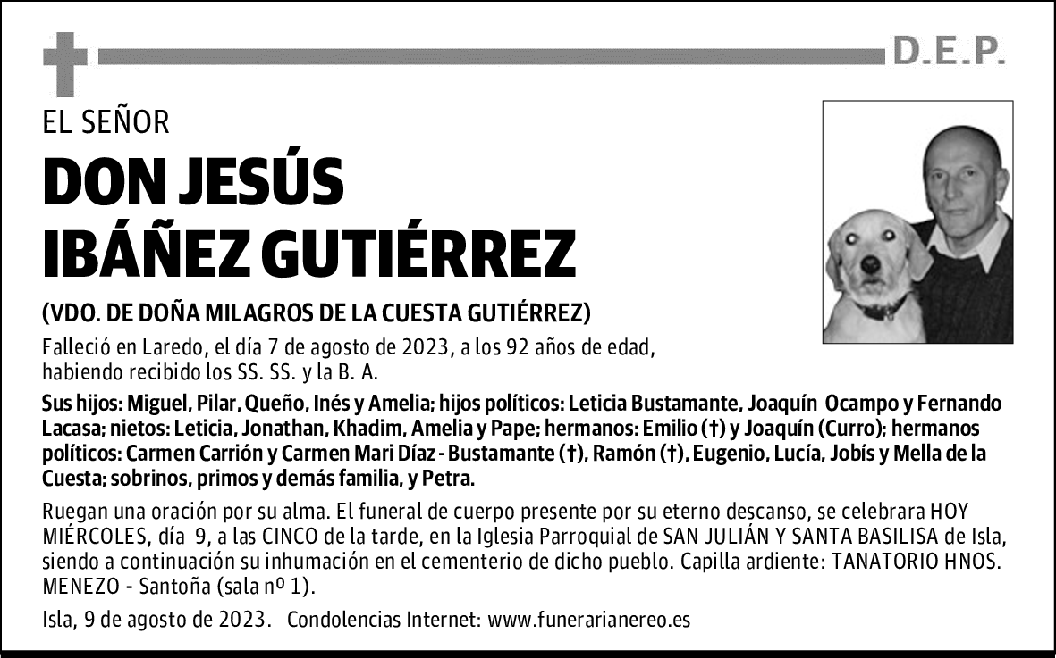 DON JESÚS IBÁÑEZ GUTIÉRREZ
