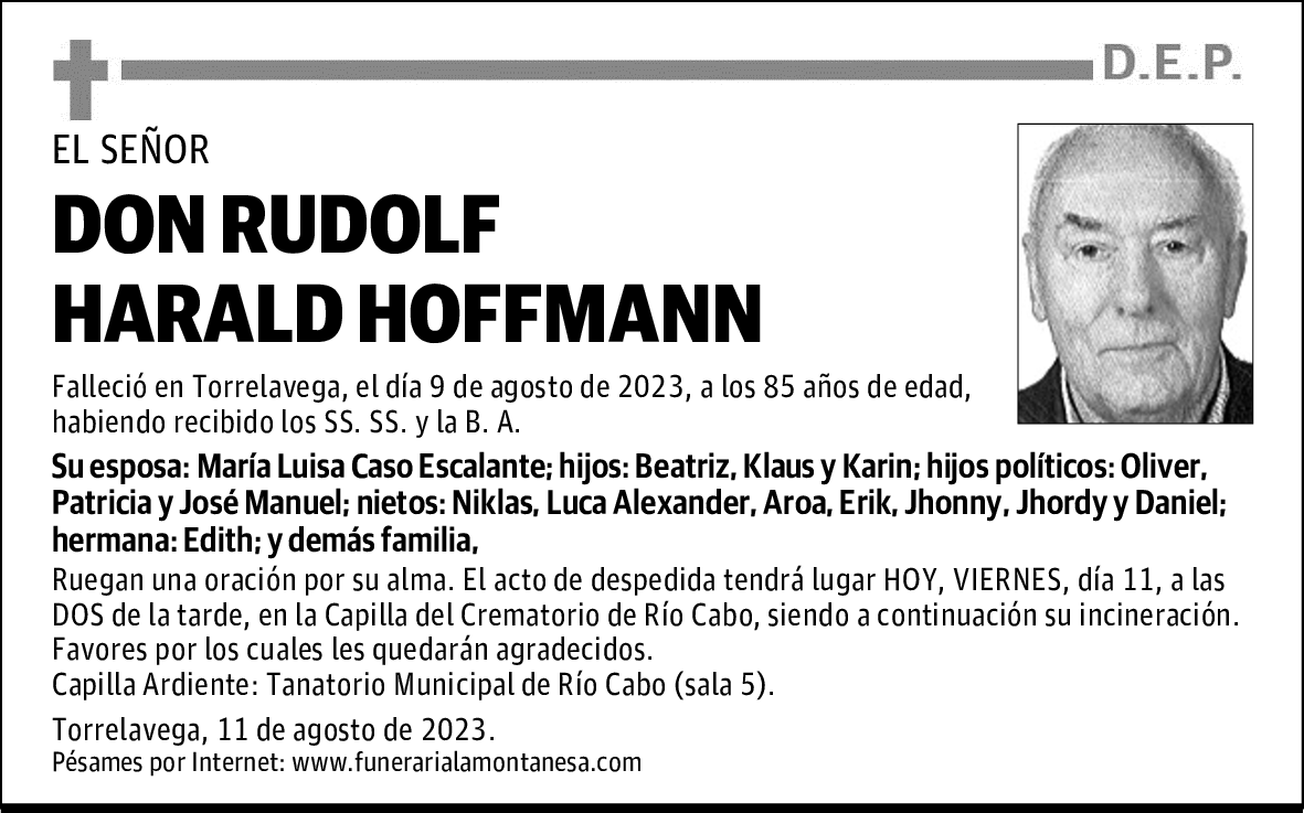 DON RUDOLF HARALD HOFFMANN