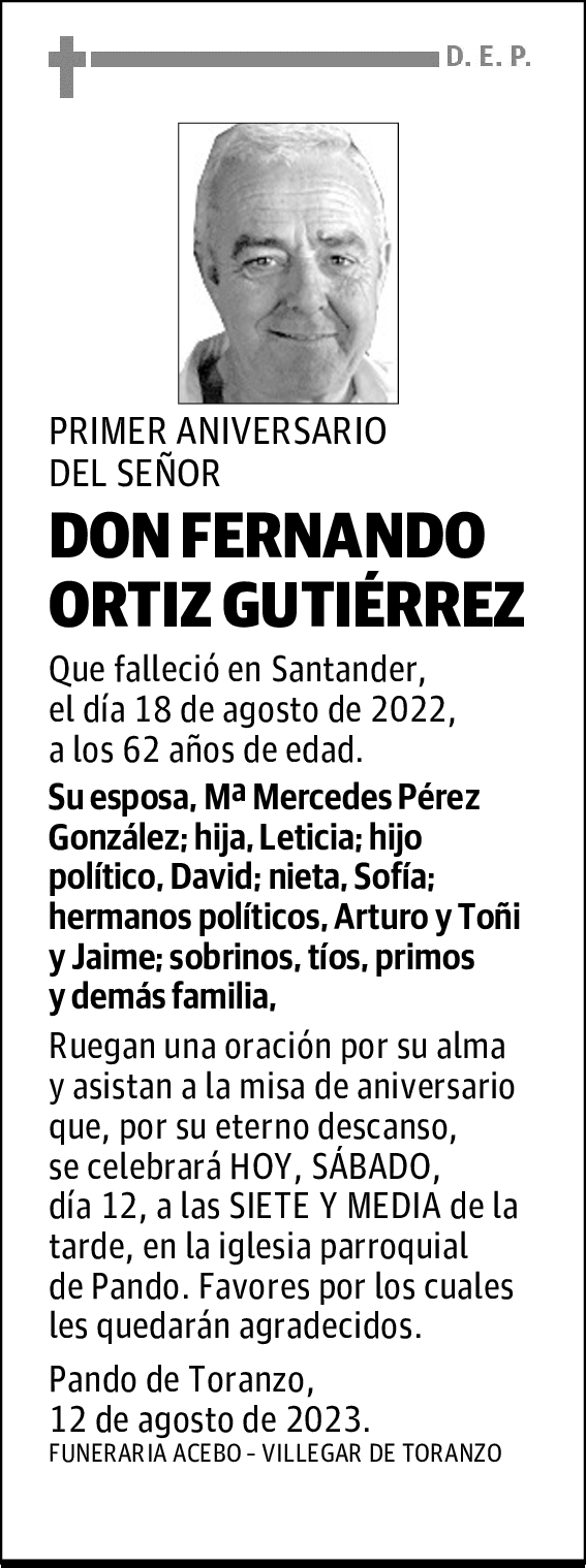 DON FERNANDO ORTIZ GUTIÉRREZ