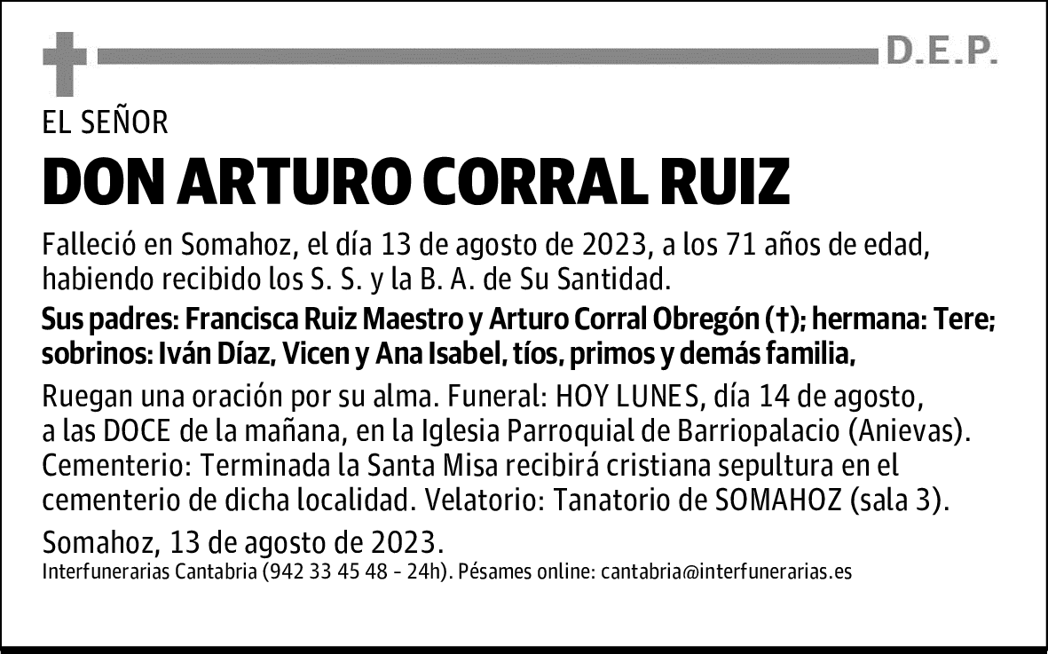 DON ARTURO CORRAL RUIZ