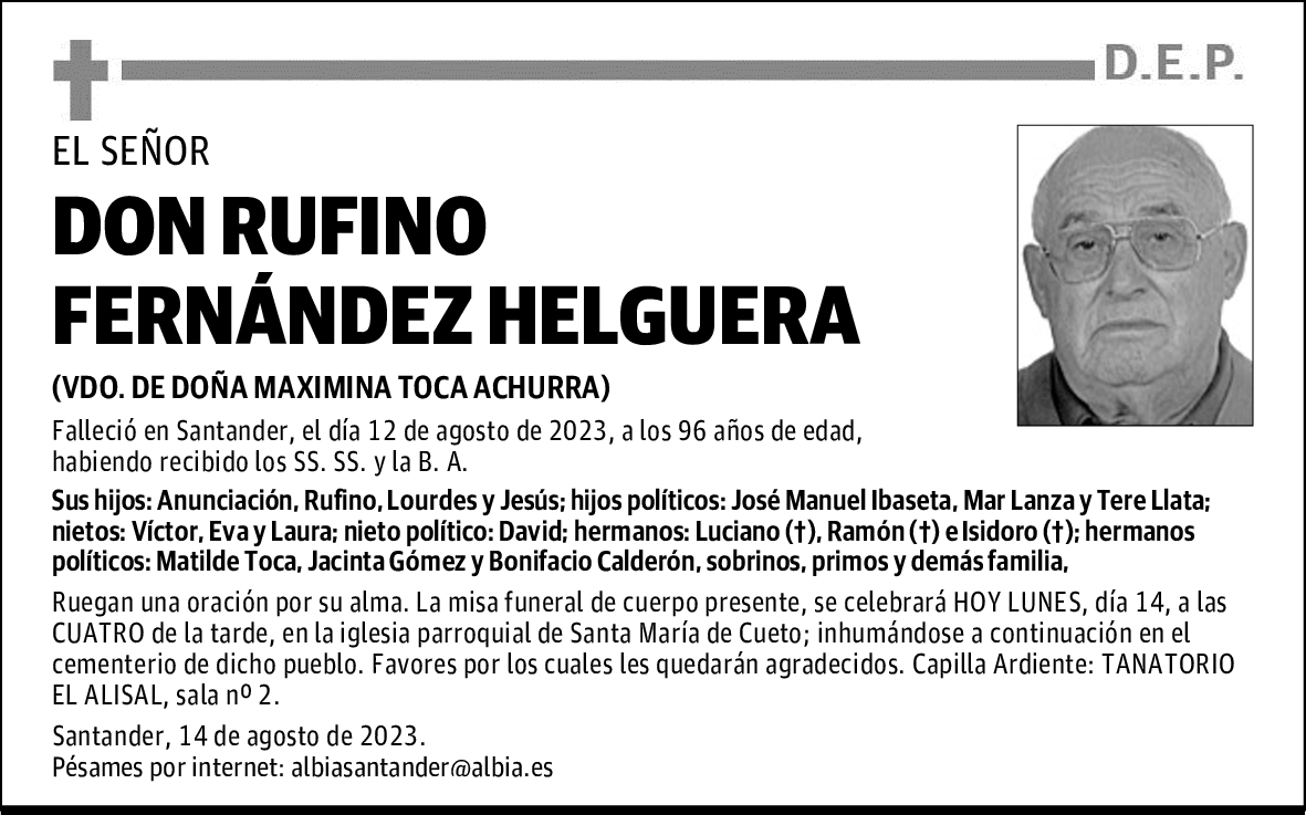 DON RUFINO FERNÁNDEZ HELGUERA