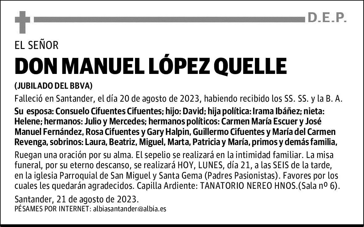 DON MANUEL LÓPEZ QUELLE