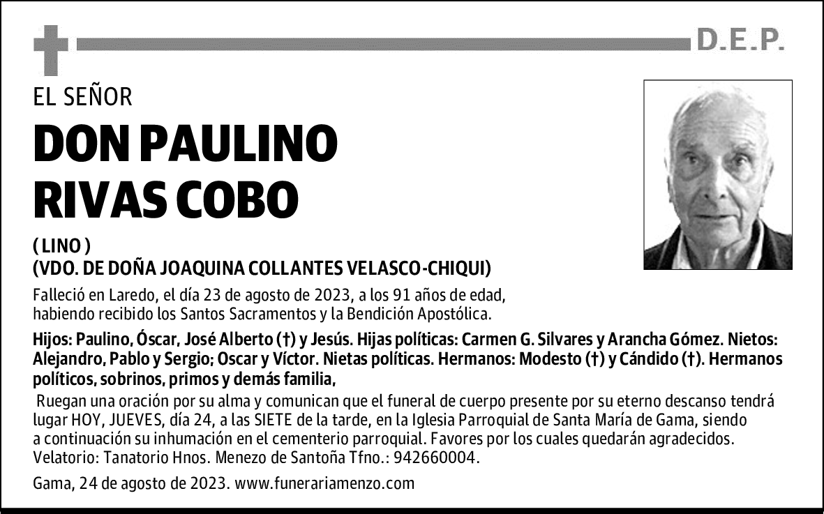 DON PAULINO RIVAS COBO