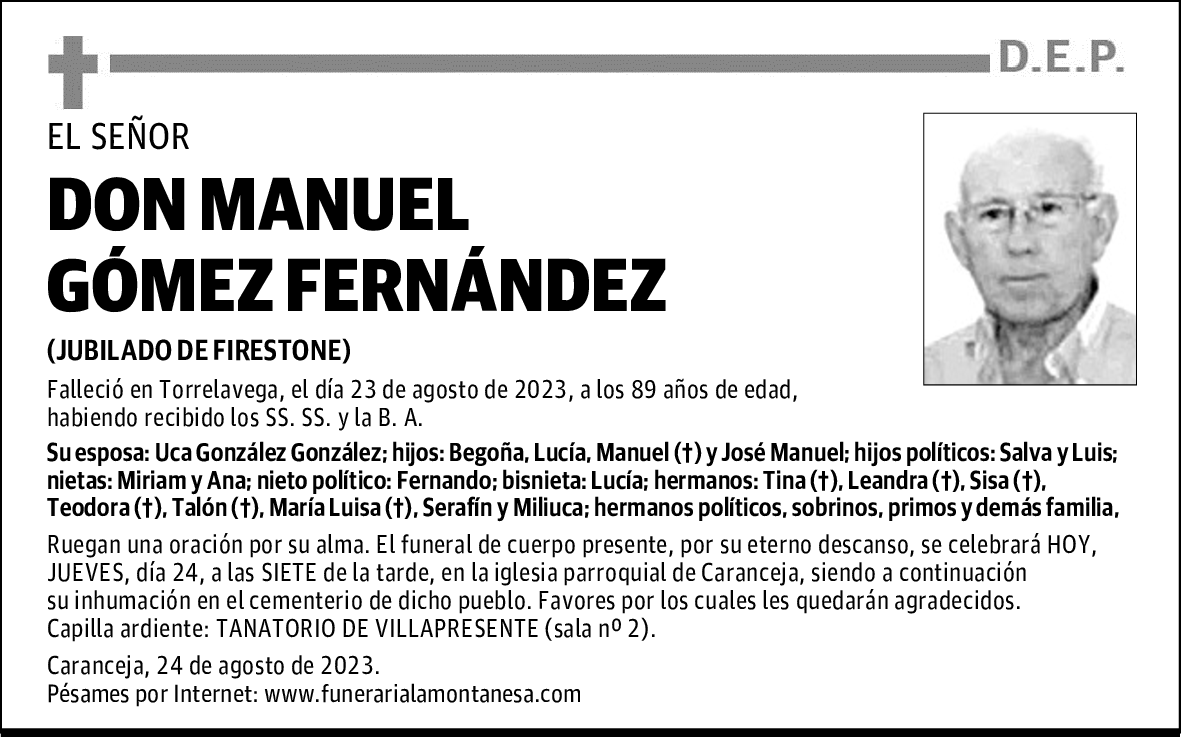 DON MANUEL GÓMEZ FERNÁNDEZ