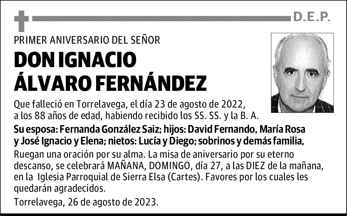 DON IGNACIO ÁLVARO FERNÁNDEZ