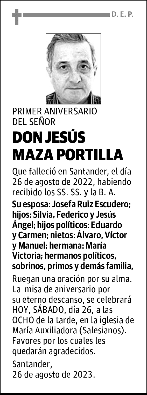 DON JESÚS MAZA PORTILLA