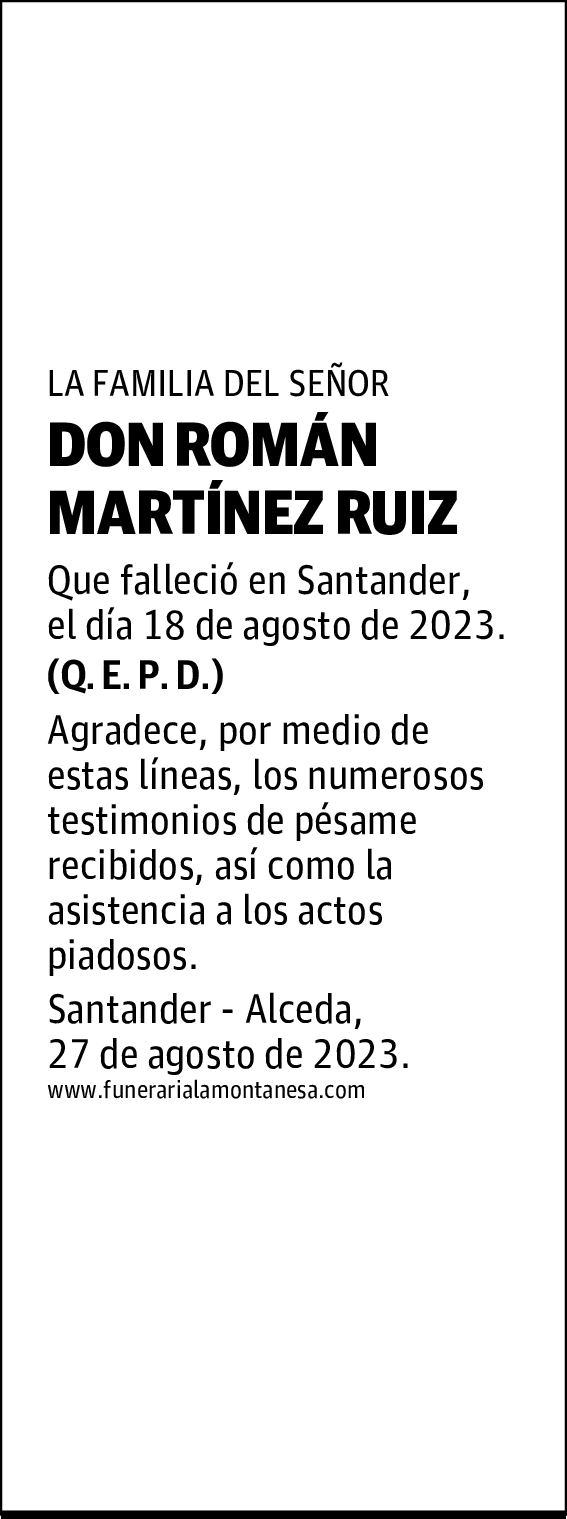 DON ROMÁN MARTÍNEZ RUIZ