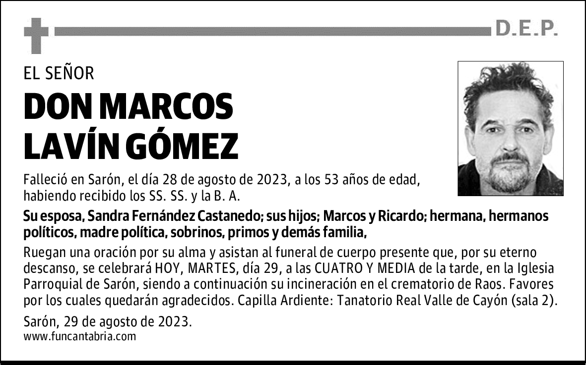 DON MARCOS LAVÍN GÓMEZ