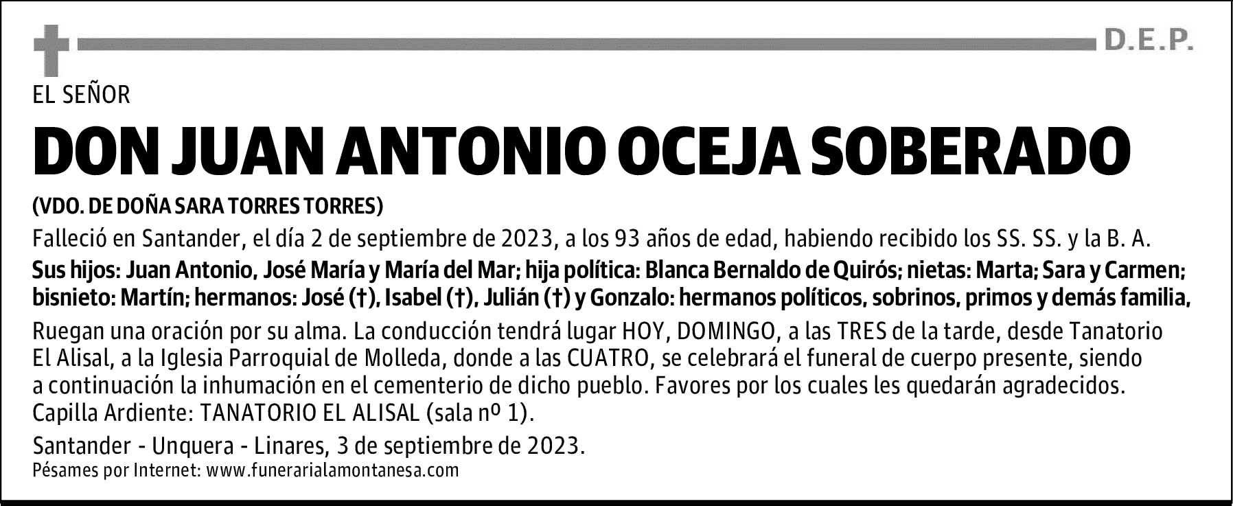 DON JUAN ANTONIO OCEJA SOBERADO