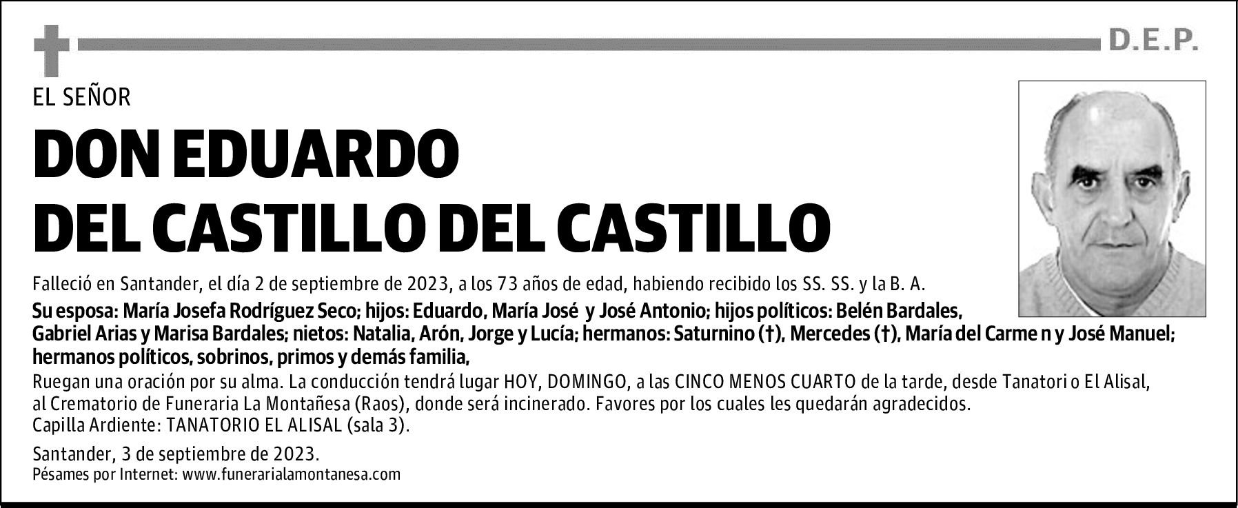 DON EDUARDO DEL CASTILLO DEL CASTILLO
