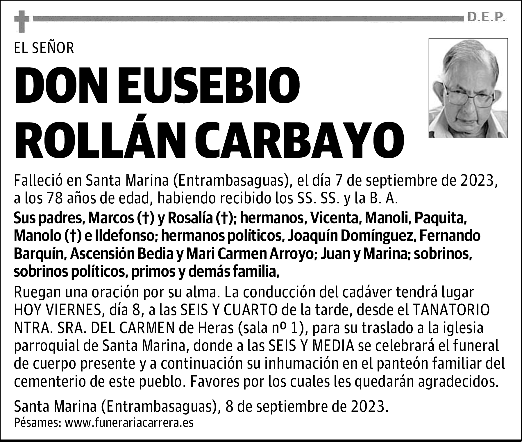 DON EUSEBIO ROLLÁN CARBAYO