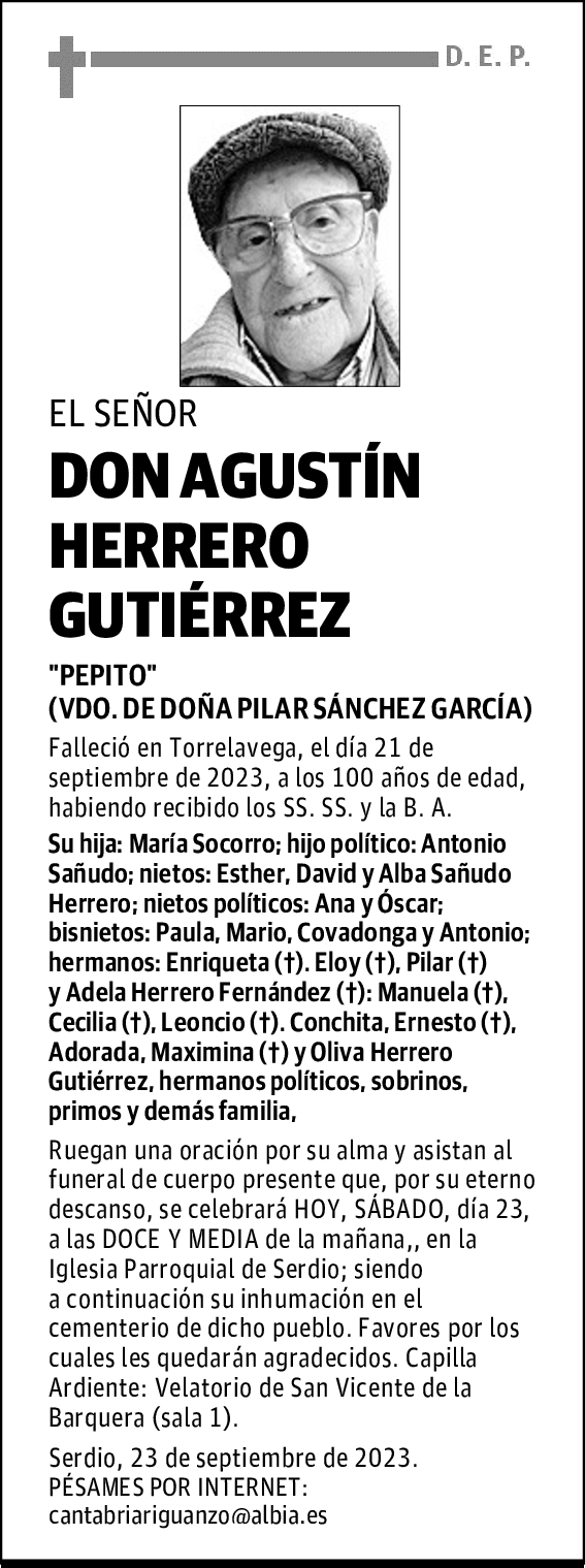 DON AGUSTÍN HERRERO GUTIÉRREZ
