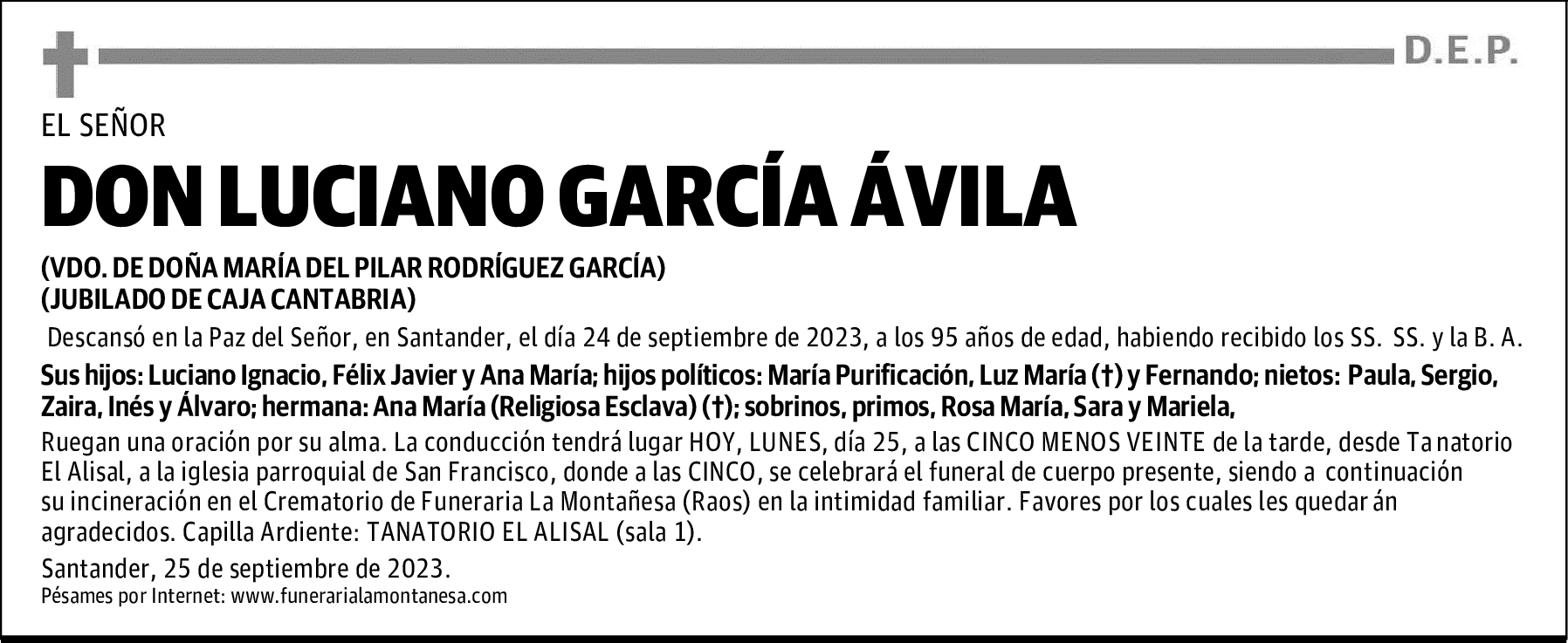 DON LUCIANO GARCÍA ÁVILA