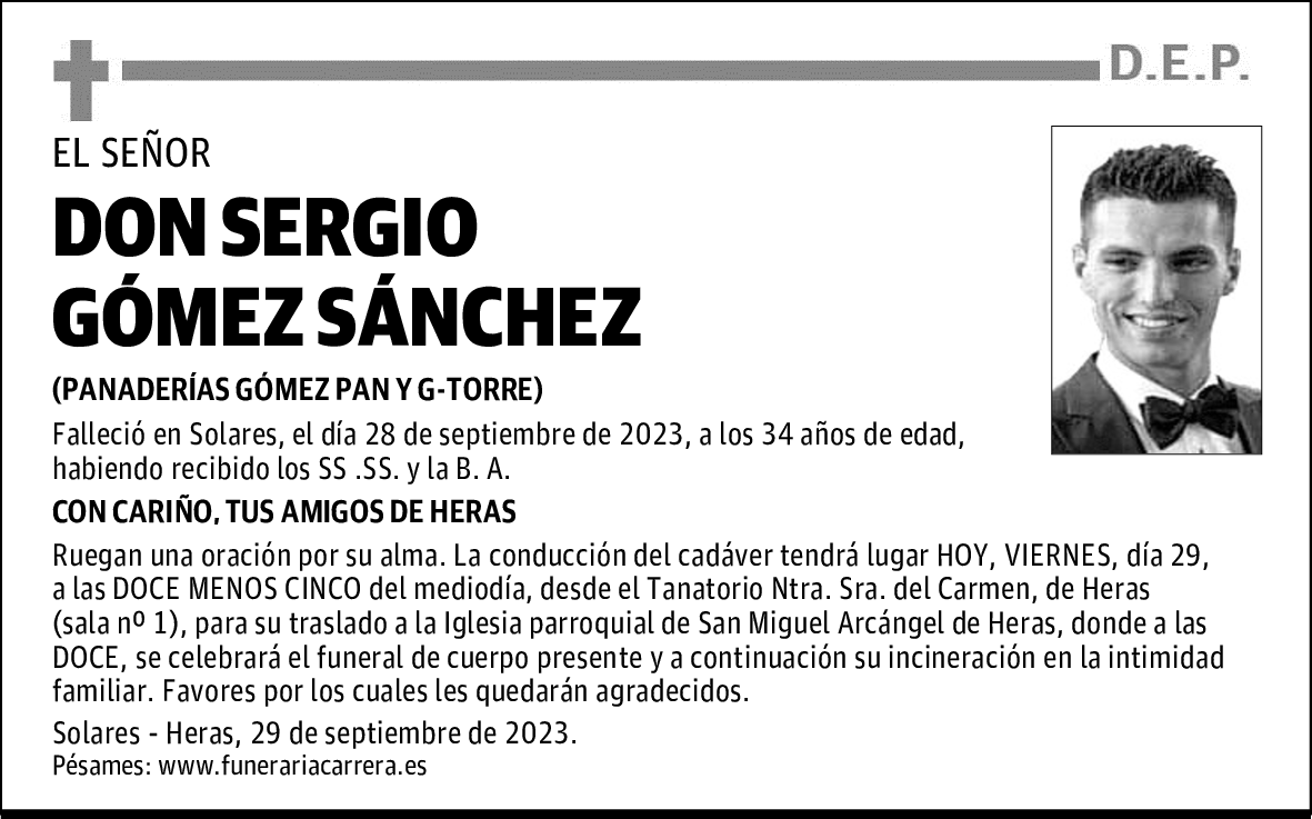 DON SERGIO GÓMEZ SÁNCHEZ