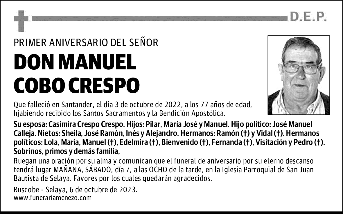 DON MANUEL COBO CRESPO