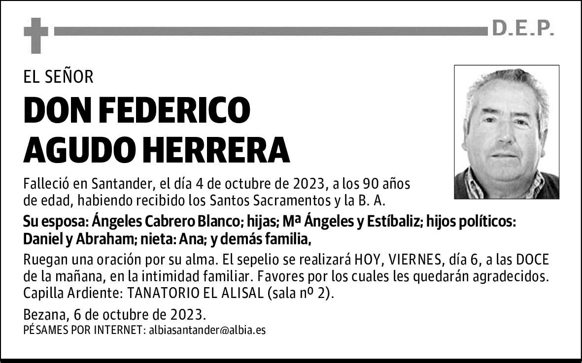 DON FEDERICO AGUDO HERRERA