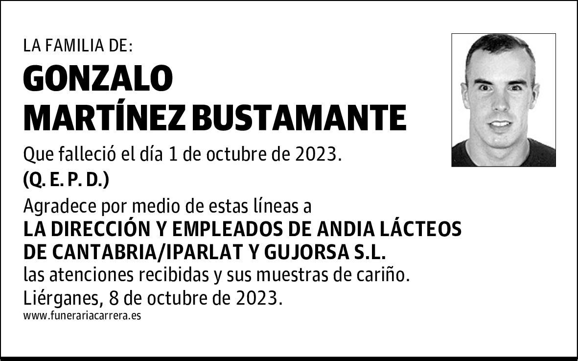 GONZALO MARTÍNEZ BUSTAMANTE